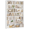 Libreria con vano contenitore bianco