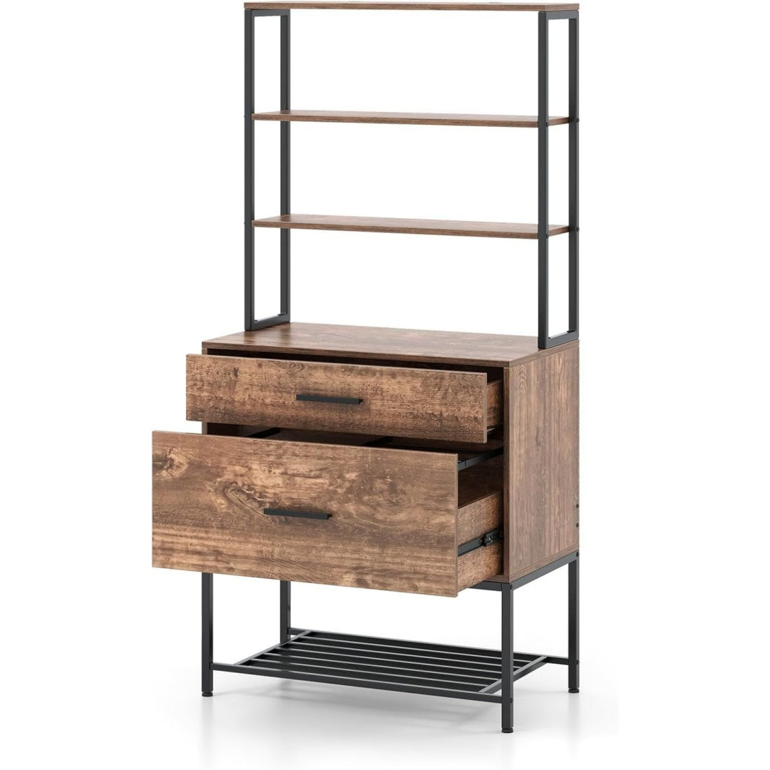 Armadio con cassetti grigio