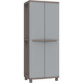 Armadio Terry Jrattan 368, Armadio Portascope 2 Ante, 4 Ripiani, Effetto Rattan
