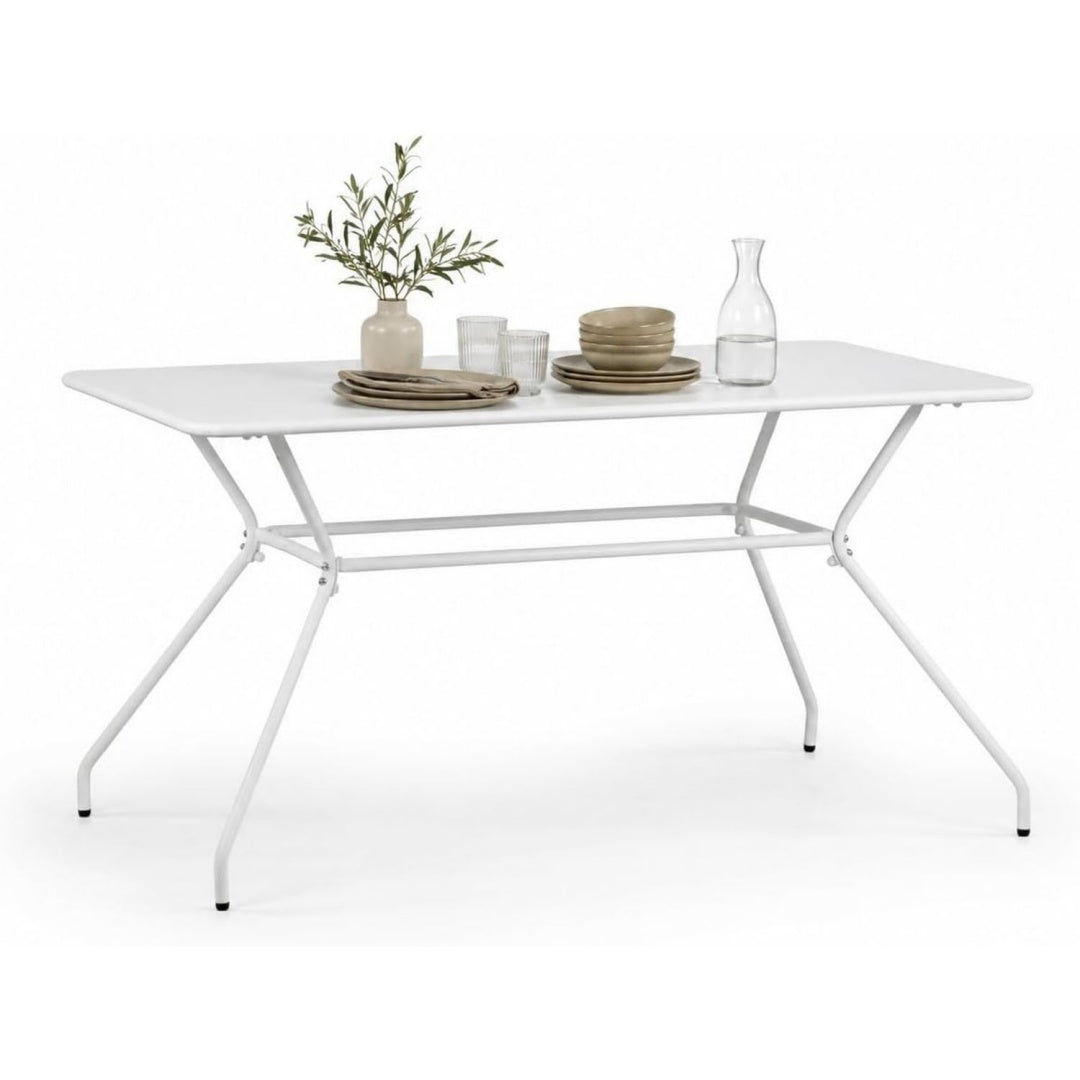 Tavolo 150x80x75h cm con struttura in acciaio